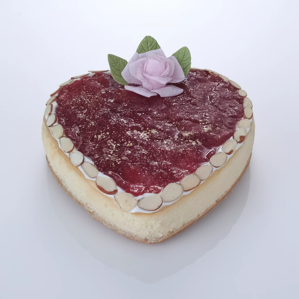 Chessecake fresa corazón